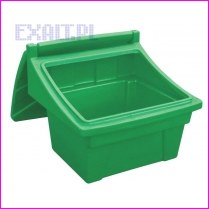 Pojemnik na piasek i sl, skrzynia na piasek i sl, pojemno 160L/230kg, kolor zielony