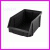 Pojemnik warsztatowy (z moliwoci sztaplowania) Typ I, kolor czarny, wymiary 440x285x210mm, pojemno 12,0 dm szecienych