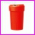 Pojemnik na odpady oglne i segregowane CanColector RCC00150BU, 150 litrowy, wysoko 0,88 m, rednica grna 0,55 mm, rednica dolna 0,41 mm, otwr wrzutowy 0,12 m, kolor czerwony