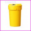 Pojemnik na odpady oglne i segregowane CanColector RCC00150BU, 150 litrowy, wysoko 0,88 m, rednica grna 0,55 mm, rednica dolna 0,41 mm, otwr wrzutowy 0,12 m, kolor ty