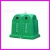 Pojemnik na odpady oglne i segregowane EuroLeader REL02500GN, pojemno 2,5 m3, dugo 1,83 m, szeroko 1,2 m, wysoko 1,67 m, kolor zielony
