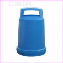 Pojemnik na odpady oglne i segregowane TidyTop RTT002050BU - otwr wrzutowy prostoktny, 205 litrowy, wysoko 1,20 m, rednica grna 0,68 m, rednica dolna 0,80 m, otwr wrzutowy 0,37 x 0,15 m, kolor niebieski