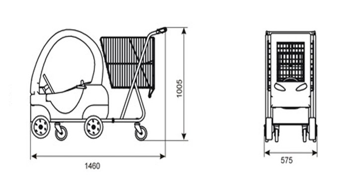 wymiary wzka dziecicego kid car 110