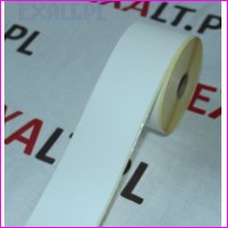 Etykieta ciga 54 mm papieru termicznego ECO + 3 mm zdjtego auru, bez adnych naci/ci oraz nadrukw, 50mb, rednica wewntrzna 25mm, rednica zewntrzna 120mm