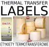 roki etykiety termotransferowych, rolka etykiet termotransferowe gilza 40mm