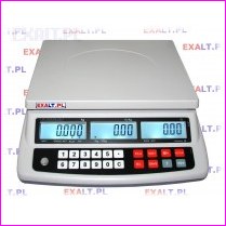 Waga kalkulacyjna legalizowana paska SPC-S 15kg/5g, szalka nierdzewna 300x230mm, akumulator, RS232