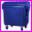 Pojemnik na odpady bytowe - model MGB 1100 RL niebieski, o pojemnoci 1100 litrw