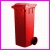 Pojemnik na odpady bytowe - model MGB 180 czerwony, o pojemnoci 180 litrw. Cena za 50szt.