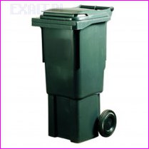 Pojemnik na odpady bytowe - model MGB 60 zielony, o pojemnoci 60 litrw