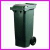 Pojemnik na odpady bytowe - model MGB 80 zielony, o pojemnoci 80 litrw